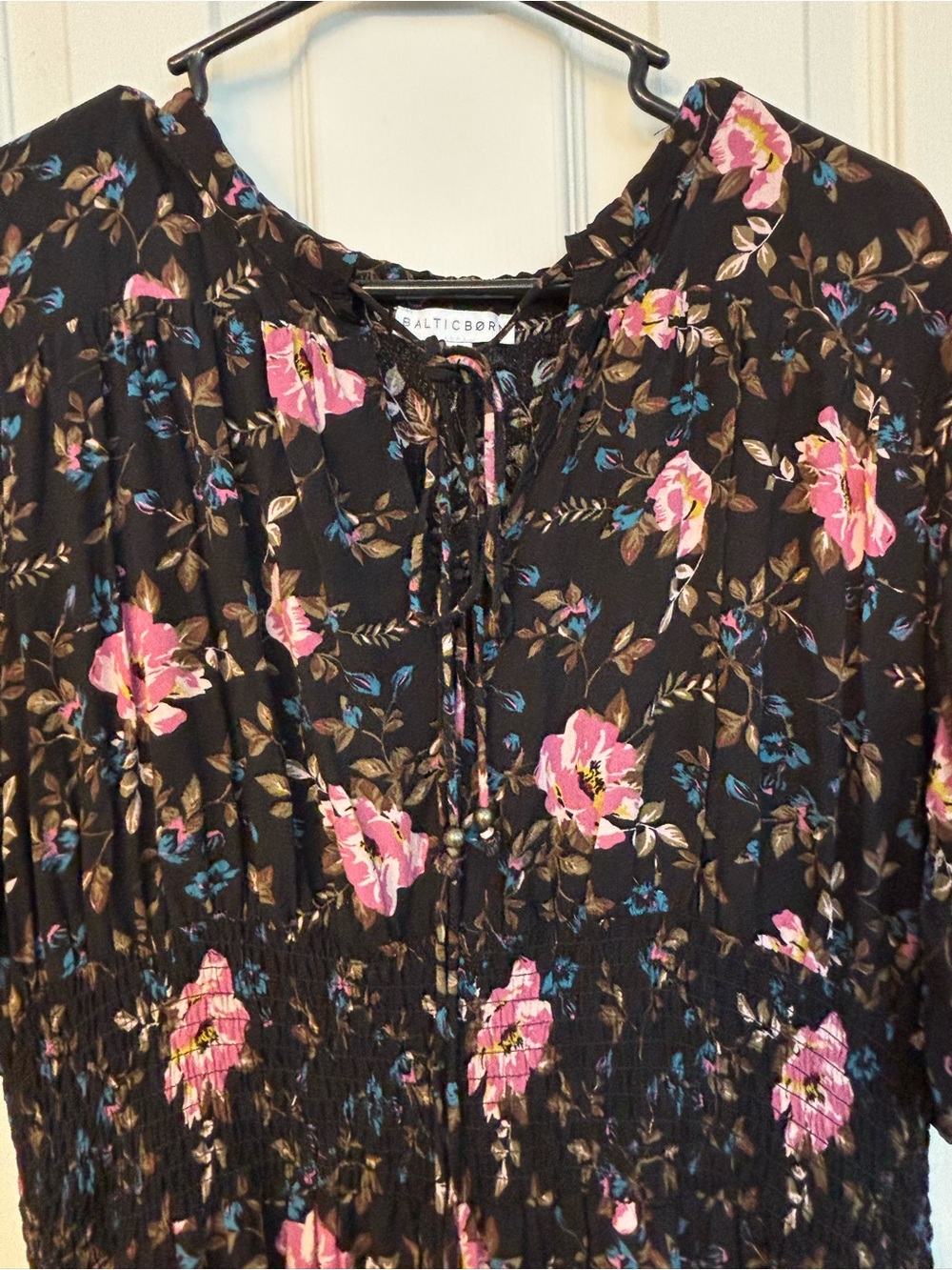 Boho Baltic Born Spell Floral Midi Dress 3XL,Cottagecore Dark Romance Whimsigoth